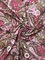 1 Yard Brown Pink Paisley Stretch Spandex Fabric for Swimwear and Leggings 58/60 Inches Wide